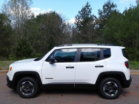 Alpine White Jeep Renegade Sport 4x4.  Click to enlarge.