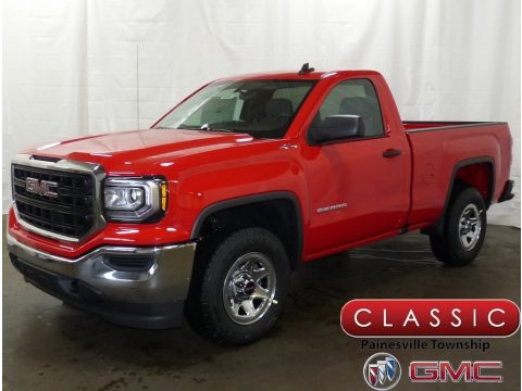 Cardinal Red GMC Sierra 1500 Regular Cab 4WD.  Click to enlarge.
