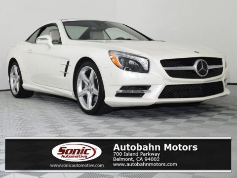 designo Diamond White Metallic Mercedes-Benz SL 550 Roadster.  Click to enlarge.