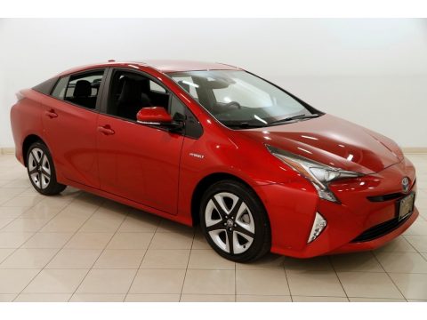 Hypersonic Red Toyota Prius Prius Four Touring.  Click to enlarge.