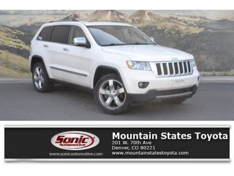 Stone White Jeep Grand Cherokee Overland 4x4.  Click to enlarge.