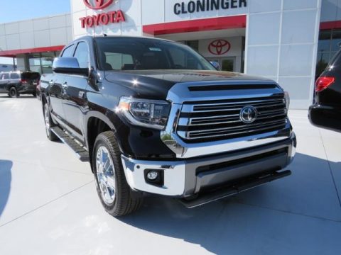 Midnight Black Metallic Toyota Tundra 1794 Edition CrewMax.  Click to enlarge.