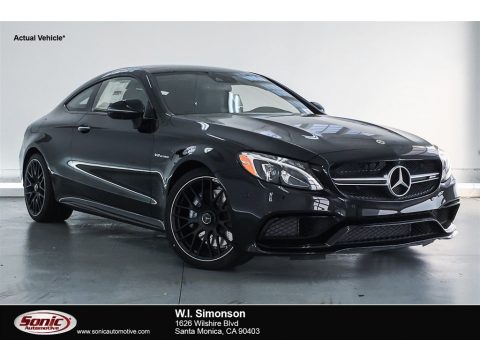 Obsidian Black Metallic Mercedes-Benz C 63 AMG Coupe.  Click to enlarge.