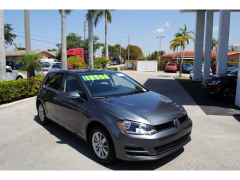 Platinum Gray Metallic Volkswagen Golf 4 Door 1.8T S.  Click to enlarge.