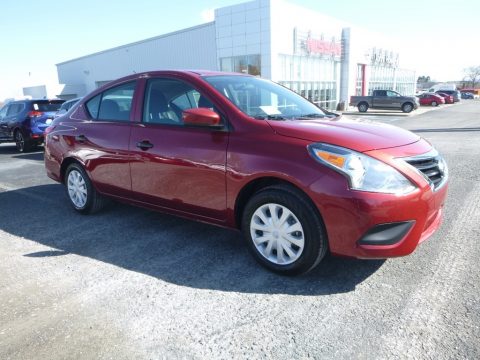 Cayenne Red Metallic Nissan Versa S Plus.  Click to enlarge.
