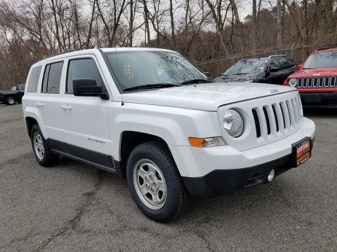 Bright White Jeep Patriot Sport.  Click to enlarge.