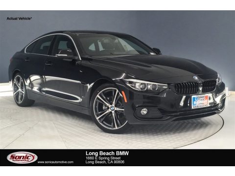 Jet Black BMW 4 Series 430i Gran Coupe.  Click to enlarge.