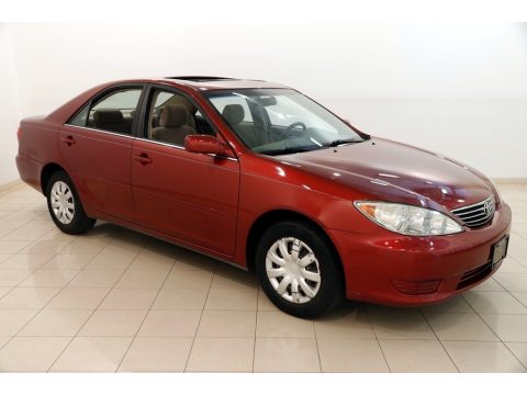 Salsa Red Pearl Toyota Camry LE.  Click to enlarge.