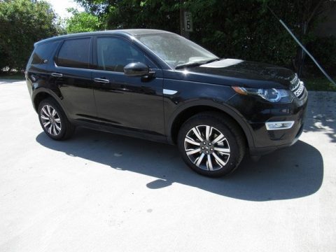 Santorini Black Metallic Land Rover Discovery Sport HSE Luxury.  Click to enlarge.