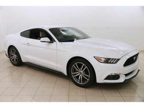 Oxford White Ford Mustang EcoBoost Coupe.  Click to enlarge.