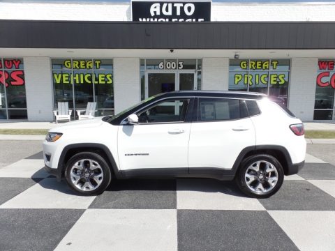 White Jeep Compass Limited.  Click to enlarge.