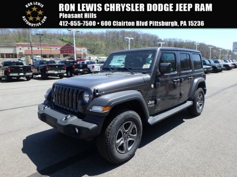 Granite Crystal Metallic Jeep Wrangler Unlimited Sport 4x4.  Click to enlarge.