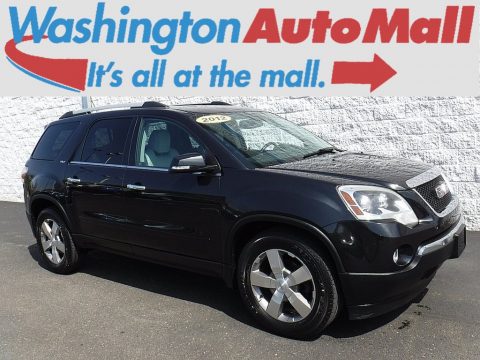 Carbon Black Metallic GMC Acadia SLT AWD.  Click to enlarge.