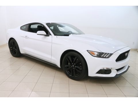 Oxford White Ford Mustang EcoBoost Premium Coupe.  Click to enlarge.