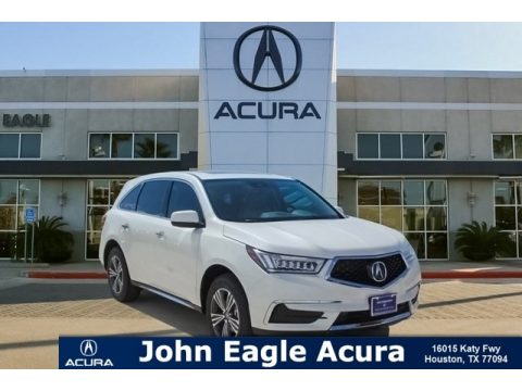 White Diamond Pearl Acura MDX AWD.  Click to enlarge.