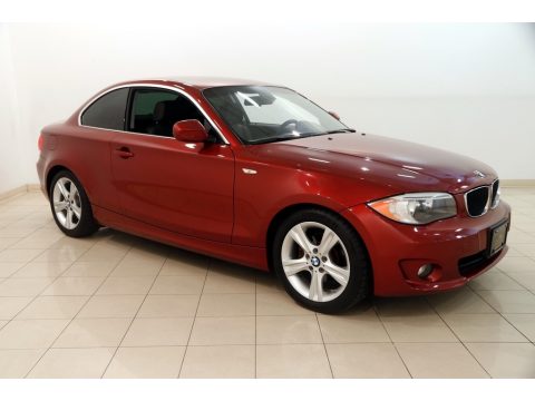 Vermilion Red Metallic BMW 1 Series 128i Coupe.  Click to enlarge.