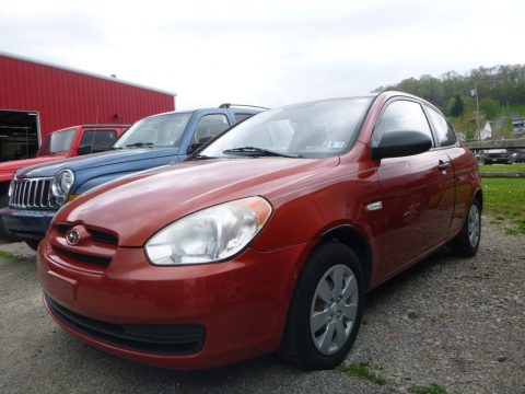 Tango Red Hyundai Accent GS Coupe.  Click to enlarge.