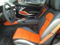  2018 Chevrolet Camaro Jet Black/Orange Accents Interior #9