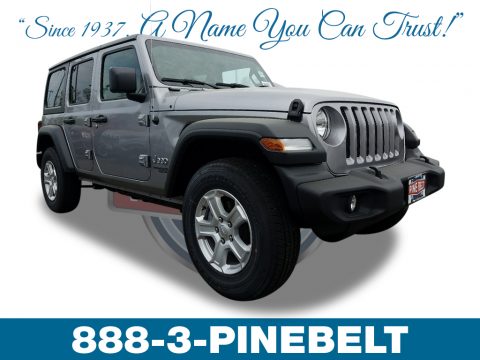 Billet Silver Metallic Jeep Wrangler Unlimited Sport 4x4.  Click to enlarge.