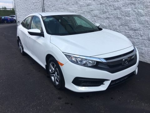 Taffeta White Honda Civic LX Sedan.  Click to enlarge.