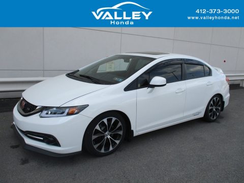 Taffeta White Honda Civic Si Sedan.  Click to enlarge.