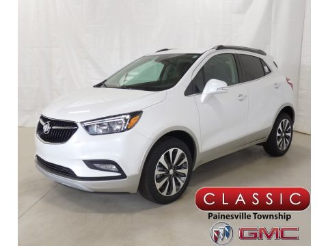 White Frost Tricoat Buick Encore Preferred II AWD.  Click to enlarge.