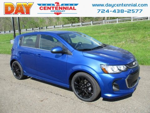 Kinetic Blue Metallic Chevrolet Sonic LT Hatchback.  Click to enlarge.