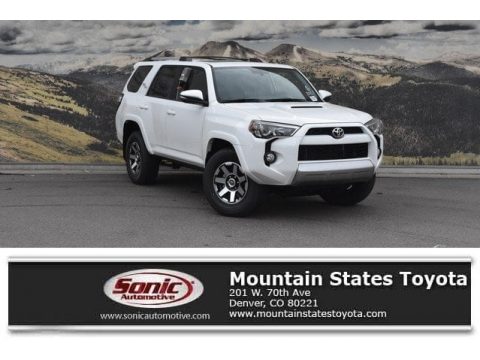 Super White Toyota 4Runner TRD Off-Road 4x4.  Click to enlarge.
