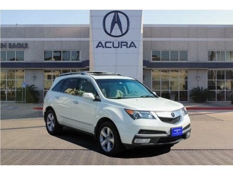 Aspen White Pearl Acura MDX SH-AWD Technology.  Click to enlarge.