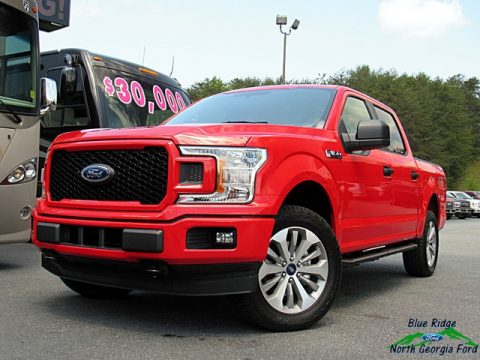 Race Red Ford F150 STX SuperCrew 4x4.  Click to enlarge.