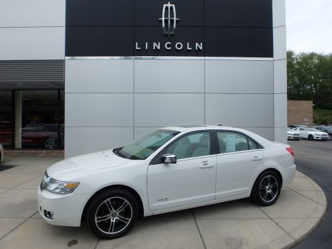 White Suede Lincoln MKZ AWD Sedan.  Click to enlarge.