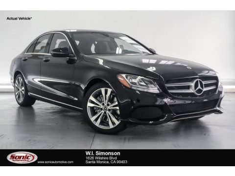 Black Mercedes-Benz C 300 Sedan.  Click to enlarge.