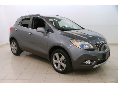 Satin Steel Gray Metallic Buick Encore Convenience AWD.  Click to enlarge.
