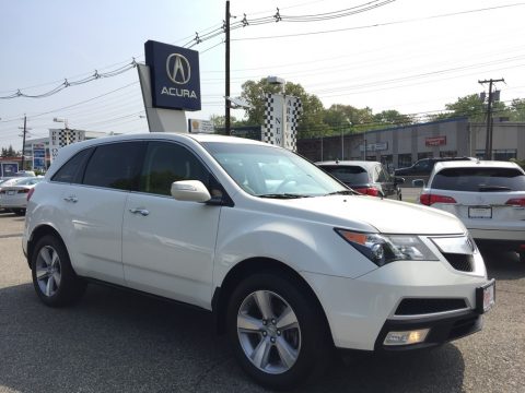 Aspen White Pearl II Acura MDX SH-AWD Technology.  Click to enlarge.