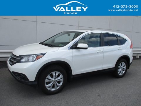 White Diamond Pearl Honda CR-V EX AWD.  Click to enlarge.