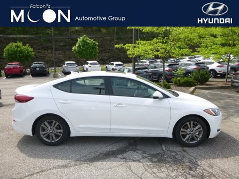 Quartz White Pearl Hyundai Elantra Value Edition.  Click to enlarge.