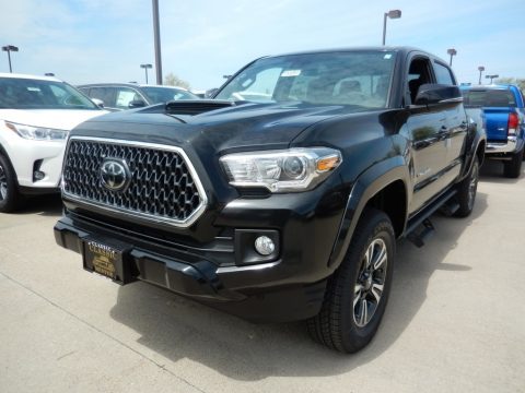 Midnight Black Metallic Toyota Tacoma TRD Sport Double Cab 4x4.  Click to enlarge.