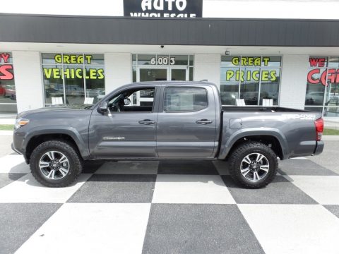 Magnetic Gray Metallic Toyota Tacoma TRD Sport Double Cab 4x4.  Click to enlarge.