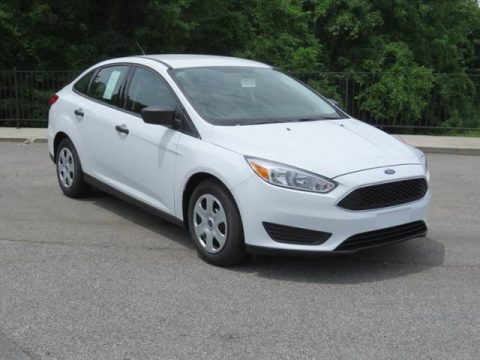 Oxford White Ford Focus S Sedan.  Click to enlarge.