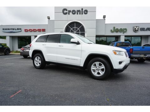 Bright White Jeep Grand Cherokee Laredo.  Click to enlarge.