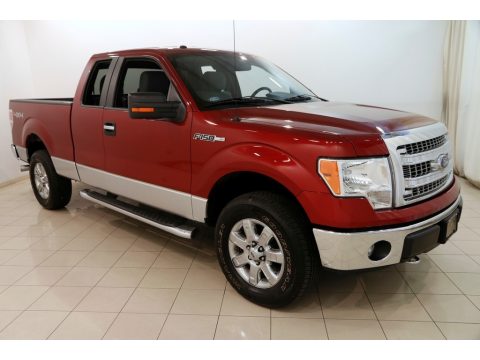 Ruby Red Metallic Ford F150 XLT SuperCab 4x4.  Click to enlarge.