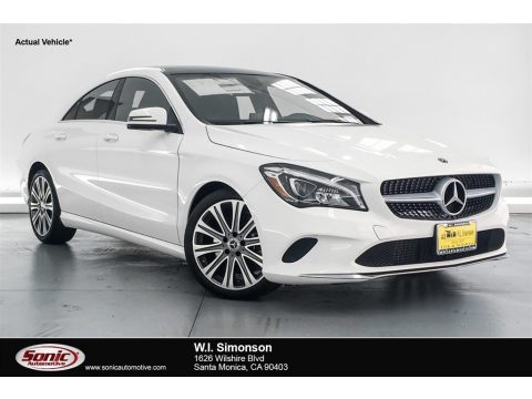 Polar White Mercedes-Benz CLA 250 Coupe.  Click to enlarge.