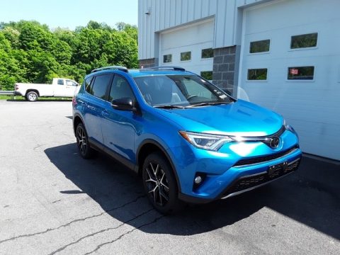 Electric Storm Blue Toyota RAV4 SE AWD.  Click to enlarge.