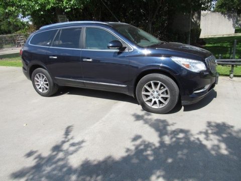 Dark Sapphire Blue Metallic Buick Enclave Leather.  Click to enlarge.