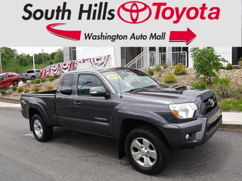 Magnetic Gray Metallic Toyota Tacoma V6 TRD Sport Access Cab 4x4.  Click to enlarge.