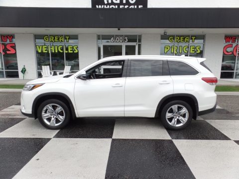 Blizzard White Pearl Toyota Highlander Limited AWD.  Click to enlarge.