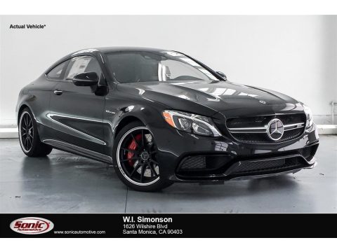 Obsidian Black Metallic Mercedes-Benz C 63 S AMG Coupe.  Click to enlarge.