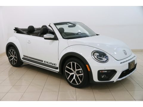 Pure White Volkswagen Beetle 1.8T Dune Convertible.  Click to enlarge.