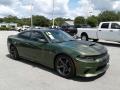 Front 3/4 View of 2018 Dodge Charger SRT Hellcat #7