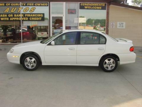 Summit White Chevrolet Malibu LS Sedan.  Click to enlarge.